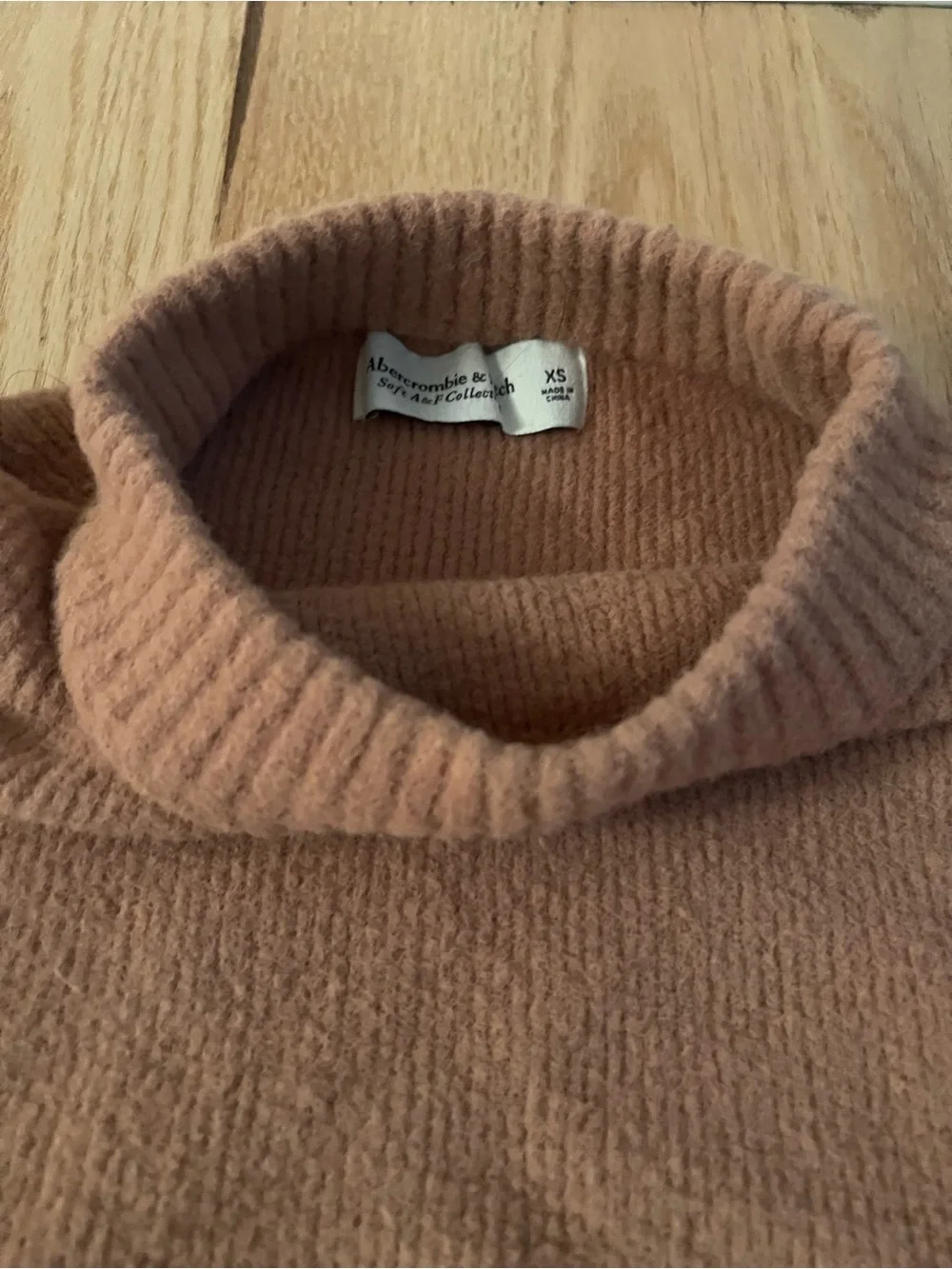 Abercrombie & Fitch Women's Crewneck Sweater in Camel Brown
